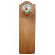 2 Pieces Pea Green Striped Ceramic Floral Door Stoppers
